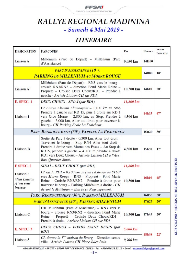 Horaires 1