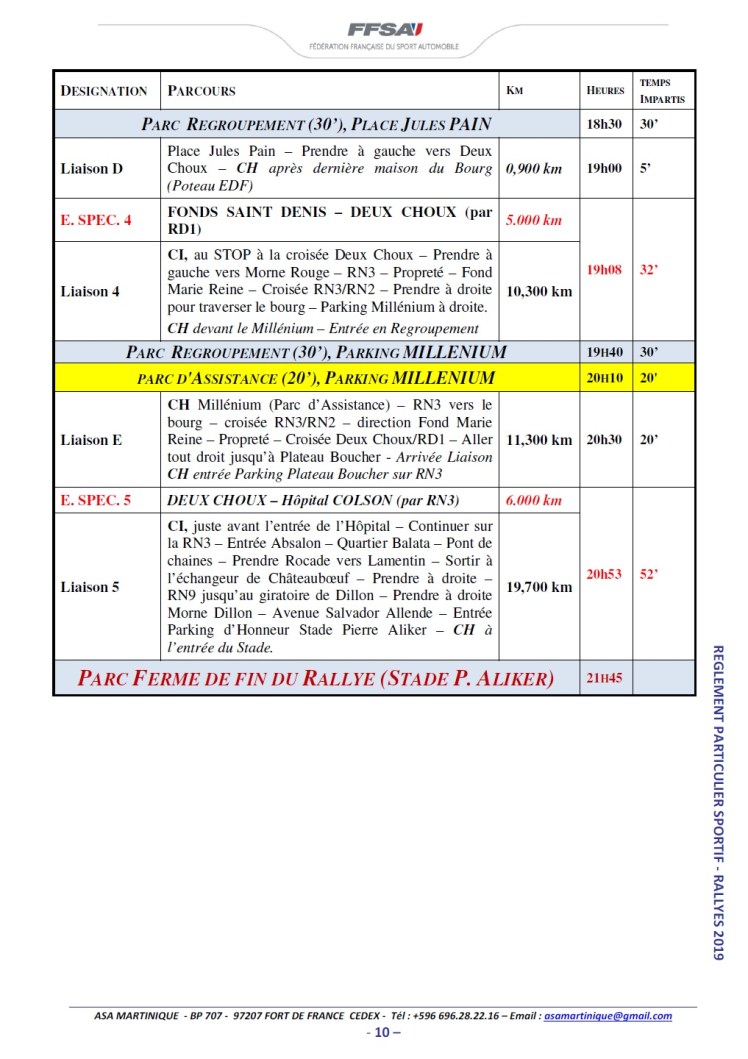 Horaires 2